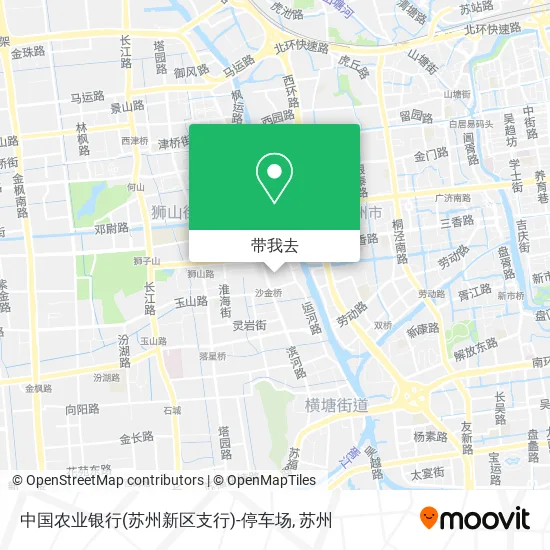 中国农业银行(苏州新区支行)-停车场地图