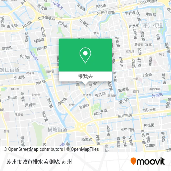 苏州市城市排水监测站地图