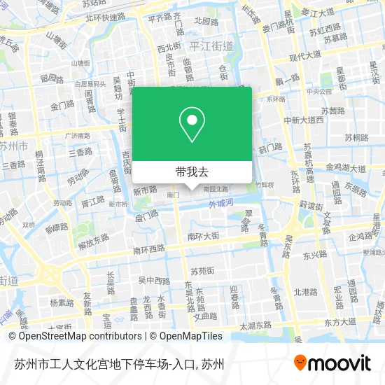苏州市工人文化宫地下停车场-入口地图