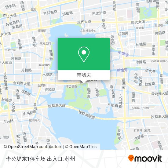 李公堤东1停车场-出入口地图