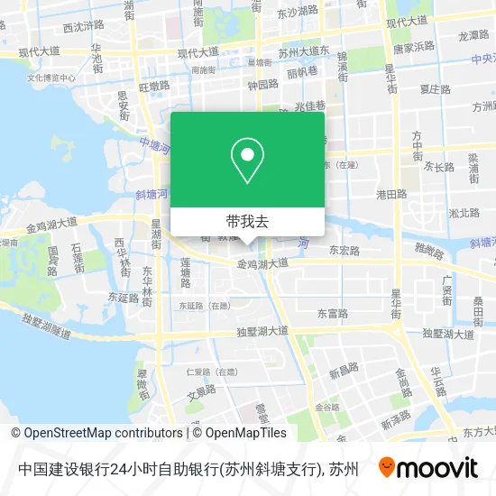 中国建设银行24小时自助银行(苏州斜塘支行)地图