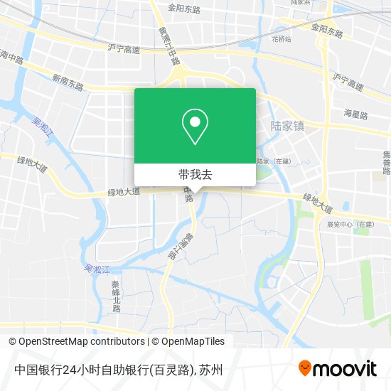 中国银行24小时自助银行(百灵路)地图