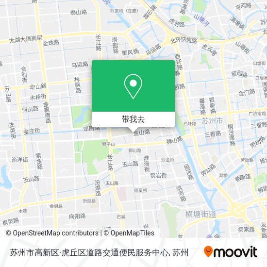 苏州市高新区·虎丘区道路交通便民服务中心地图