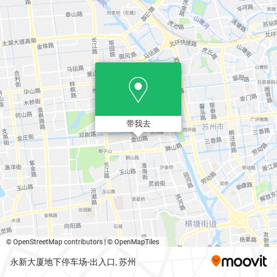 永新大厦地下停车场-出入口地图