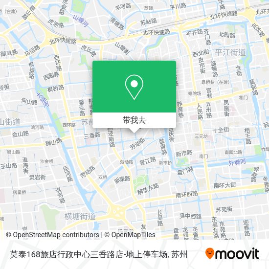 莫泰168旅店行政中心三香路店-地上停车场地图