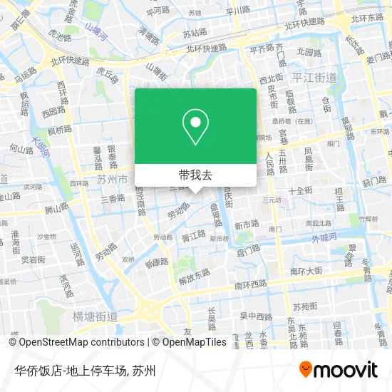 华侨饭店-地上停车场地图