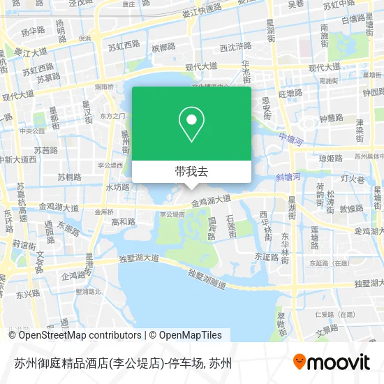 苏州御庭精品酒店(李公堤店)-停车场地图