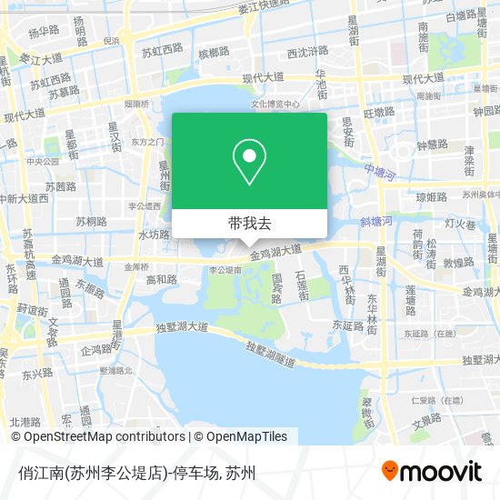 俏江南(苏州李公堤店)-停车场地图