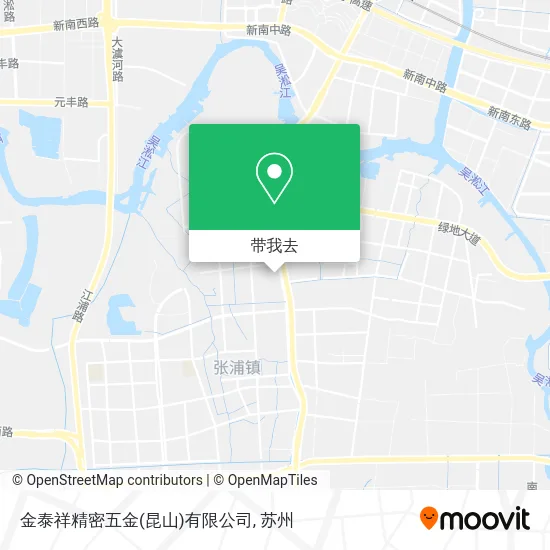 金泰祥精密五金(昆山)有限公司地图