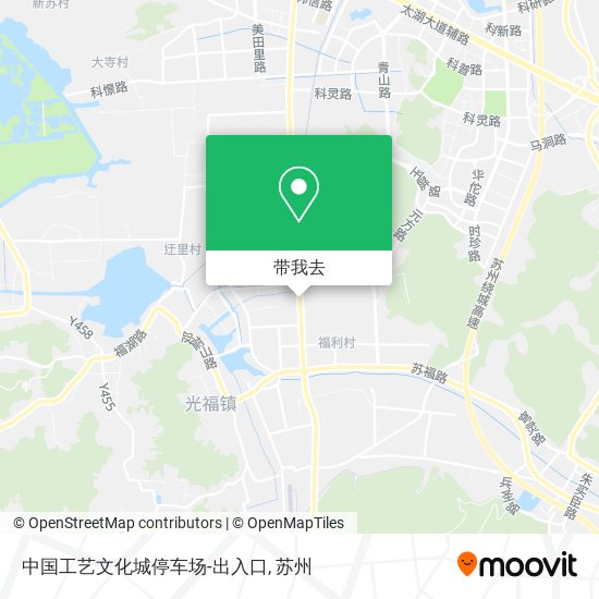 中国工艺文化城停车场-出入口地图