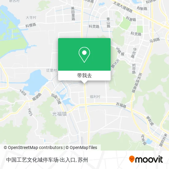 中国工艺文化城停车场-出入口地图