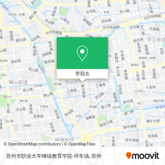 苏州市职业大学继续教育学院-停车场地图