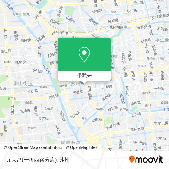 元大昌(干将西路分店)地图