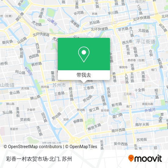 彩香一村农贸市场-北门地图