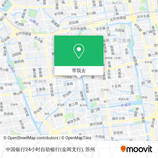 中国银行24小时自助银行(金阊支行)地图