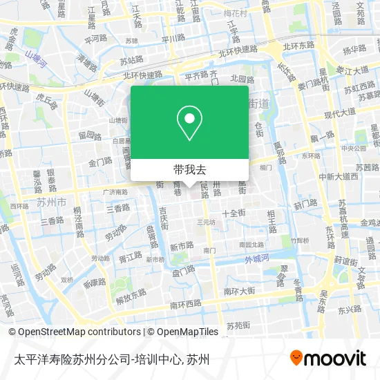 太平洋寿险苏州分公司-培训中心地图