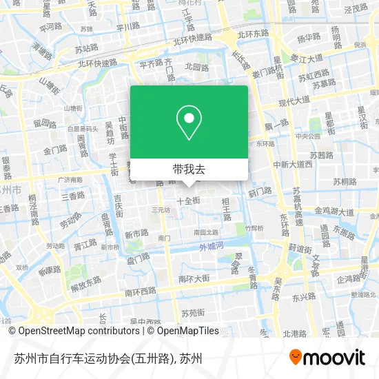 苏州市自行车运动协会(五卅路)地图