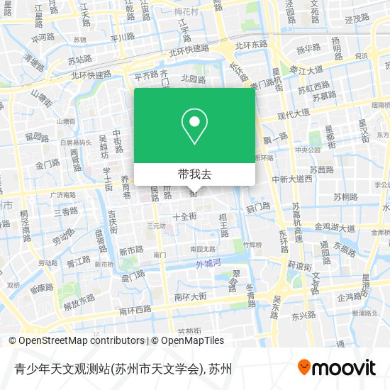 青少年天文观测站(苏州市天文学会)地图