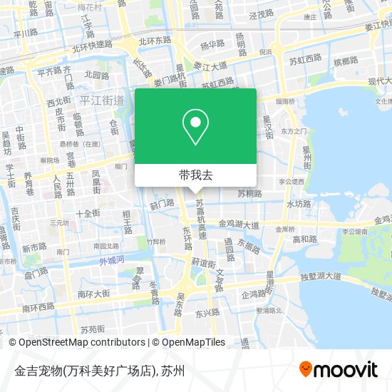 金吉宠物(万科美好广场店)地图