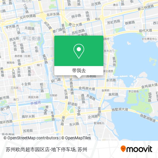 苏州欧尚超市园区店-地下停车场地图