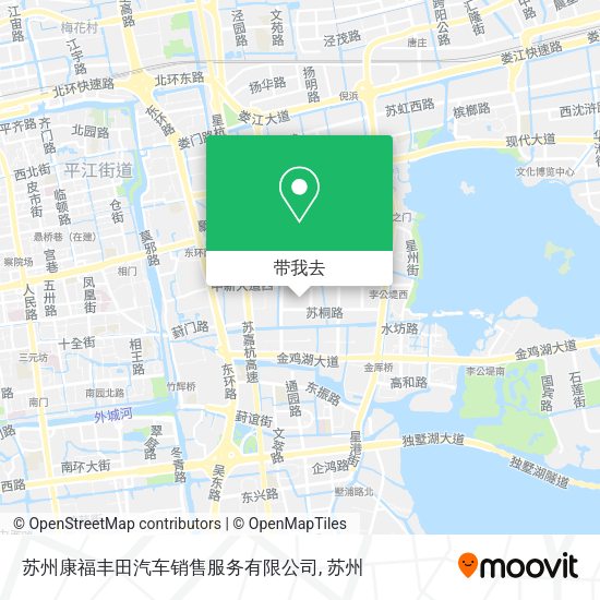 苏州康福丰田汽车销售服务有限公司地图