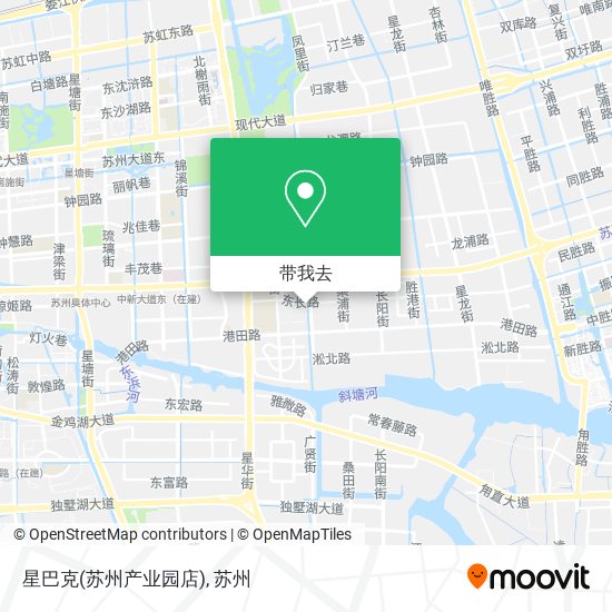 星巴克(苏州产业园店)地图