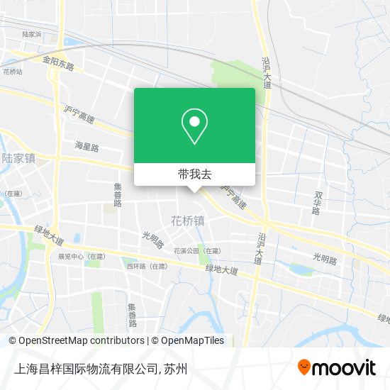 上海昌梓国际物流有限公司地图