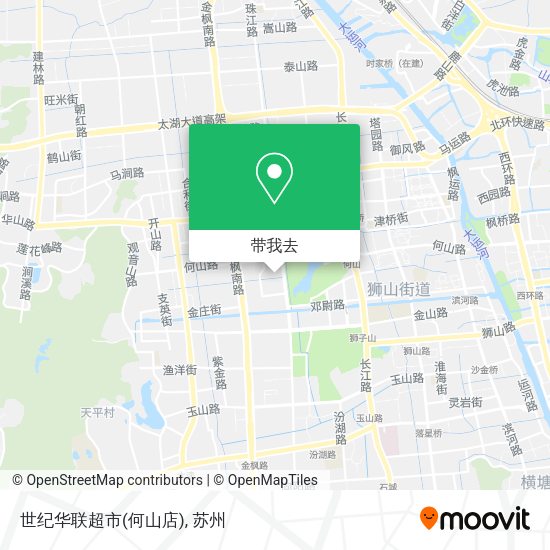 世纪华联超市(何山店)地图