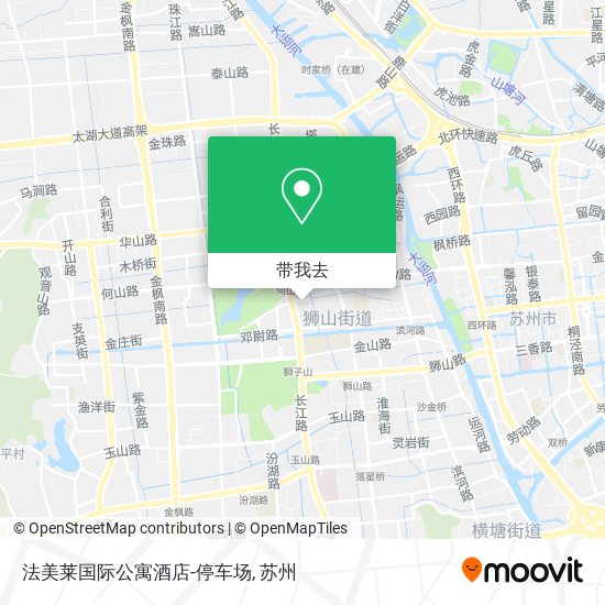 法美莱国际公寓酒店-停车场地图