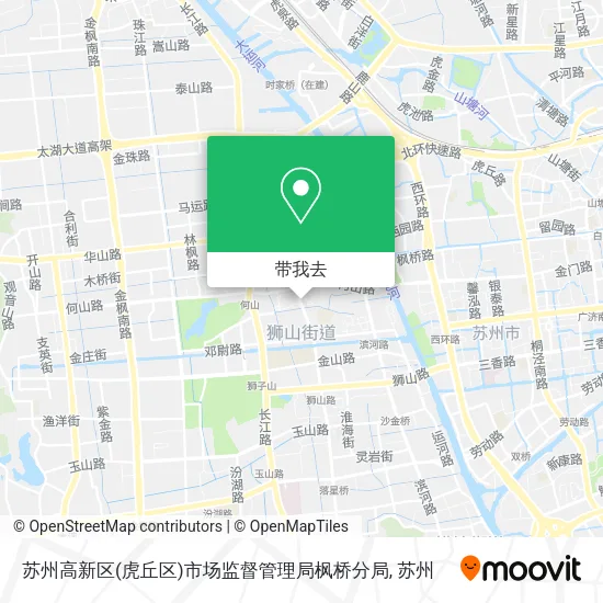 苏州高新区(虎丘区)市场监督管理局枫桥分局地图