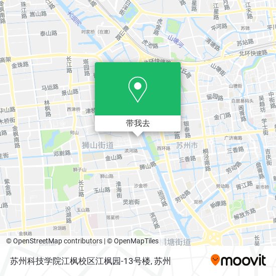 苏州科技学院江枫校区江枫园-13号楼地图