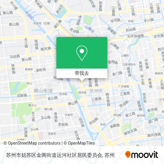 苏州市姑苏区金阊街道运河社区居民委员会地图