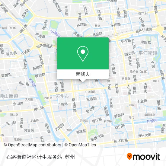 石路街道社区计生服务站地图