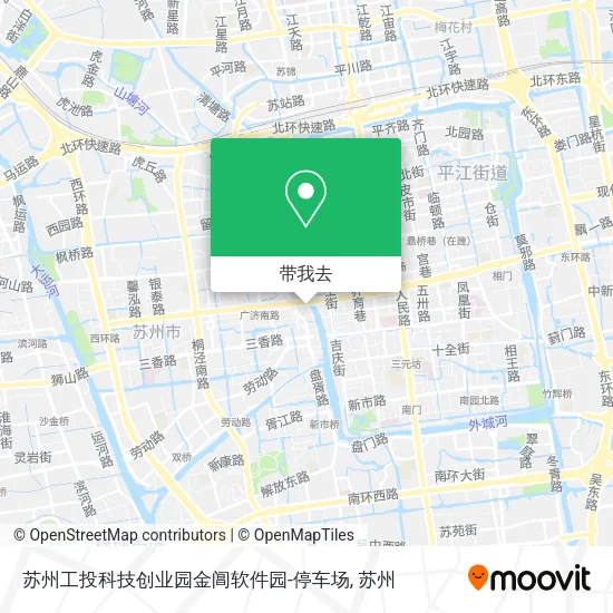 苏州工投科技创业园金阊软件园-停车场地图