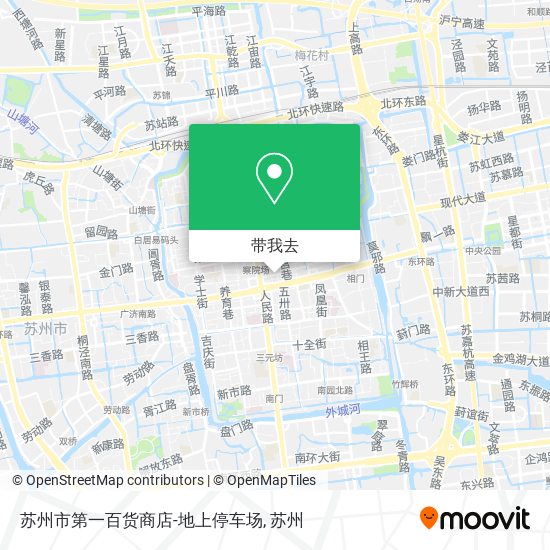 苏州市第一百货商店-地上停车场地图