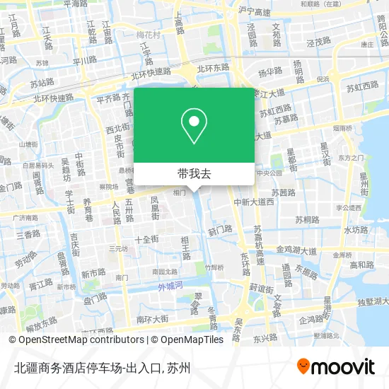 北疆商务酒店停车场-出入口地图