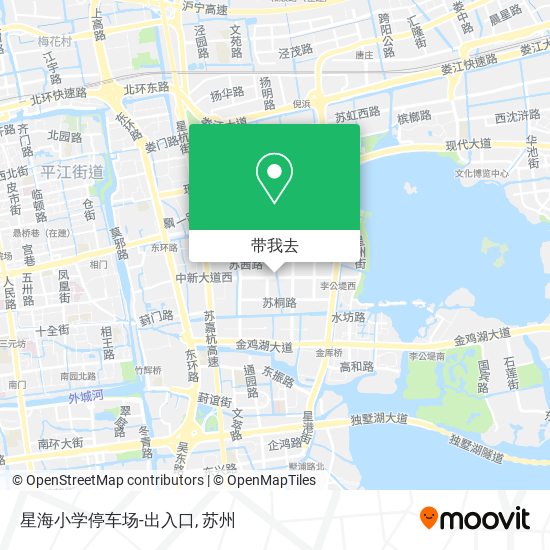 星海小学停车场-出入口地图