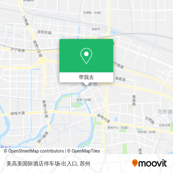 美高美国际酒店停车场-出入口地图