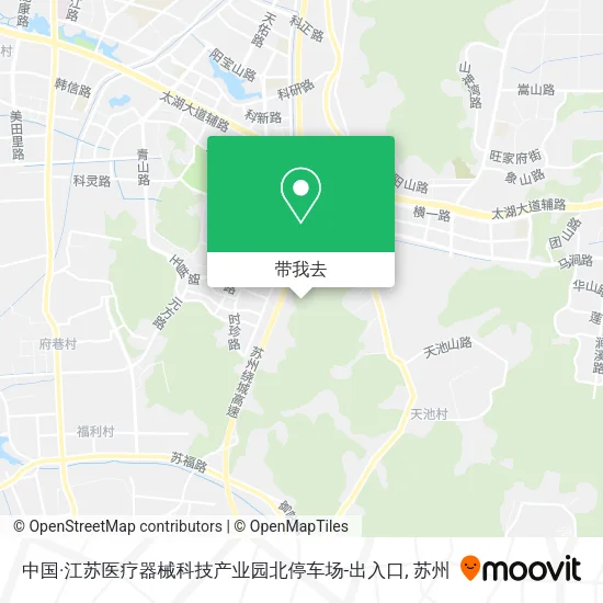 中国·江苏医疗器械科技产业园北停车场-出入口地图