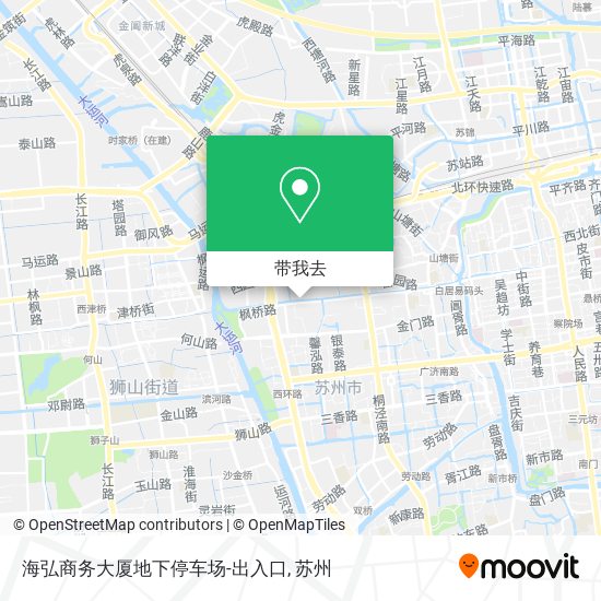 海弘商务大厦地下停车场-出入口地图