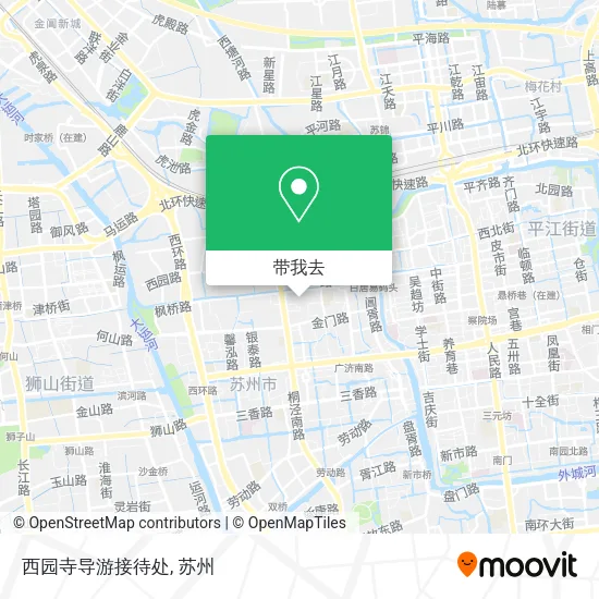 西园寺导游接待处地图