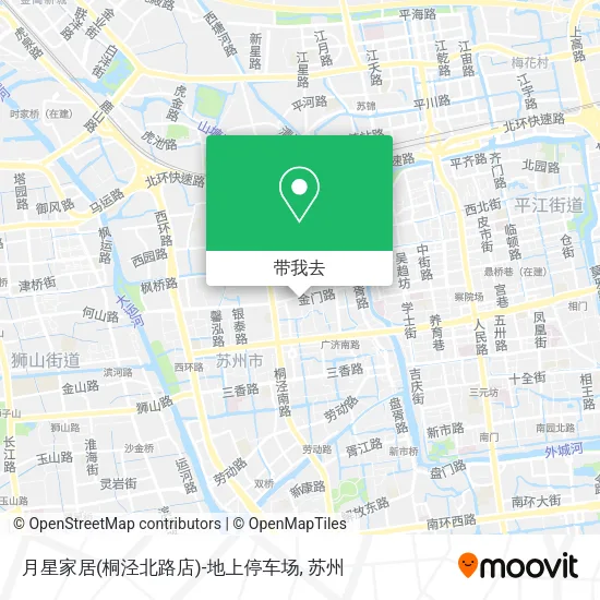 月星家居(桐泾北路店)-地上停车场地图