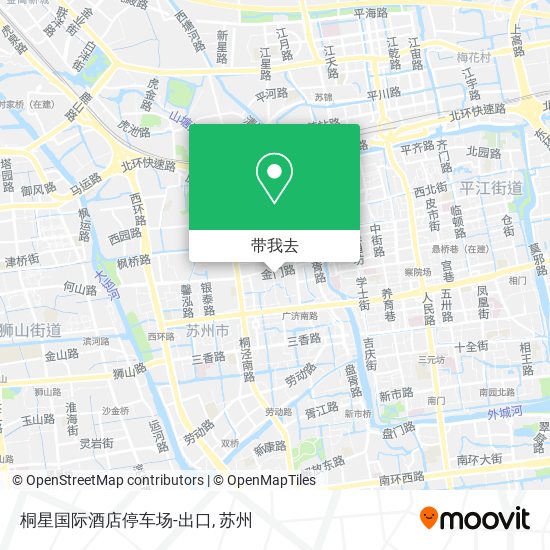 桐星国际酒店停车场-出口地图