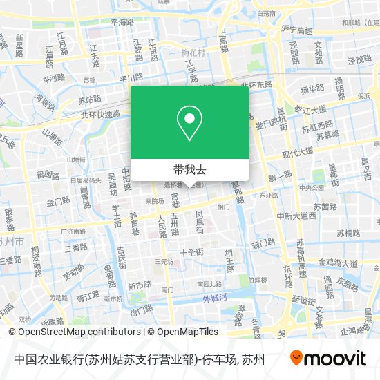 中国农业银行(苏州姑苏支行营业部)-停车场地图