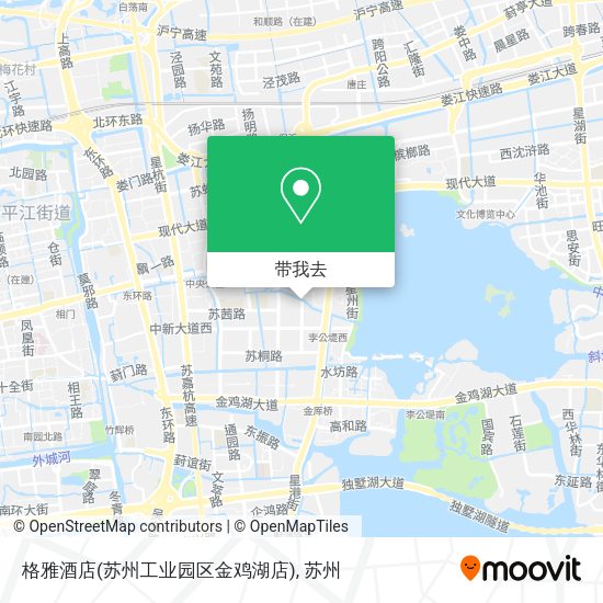 格雅酒店(苏州工业园区金鸡湖店)地图