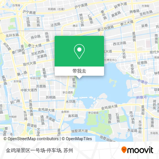 金鸡湖景区一号场-停车场地图