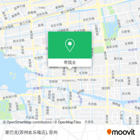 星巴克(苏州欢乐颂店)地图