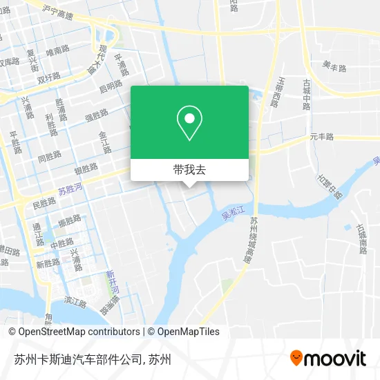 苏州卡斯迪汽车部件公司地图