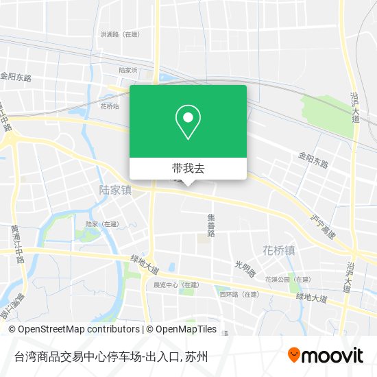台湾商品交易中心停车场-出入口地图