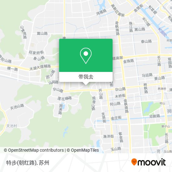 特步(朝红路)地图